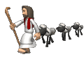 Jesus conduit ses moutons